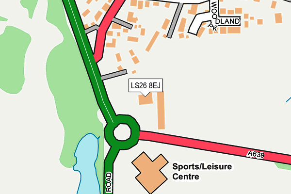 LS26 8EJ map - OS OpenMap – Local (Ordnance Survey)
