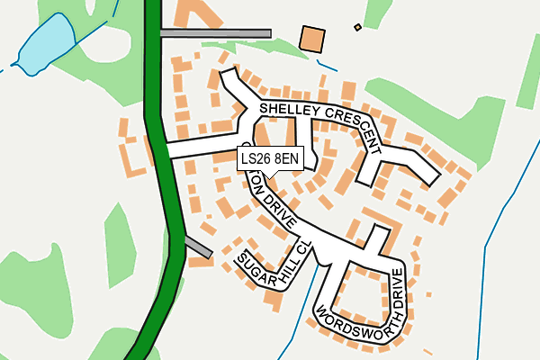 LS26 8EN map - OS OpenMap – Local (Ordnance Survey)