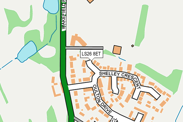 LS26 8ET map - OS OpenMap – Local (Ordnance Survey)