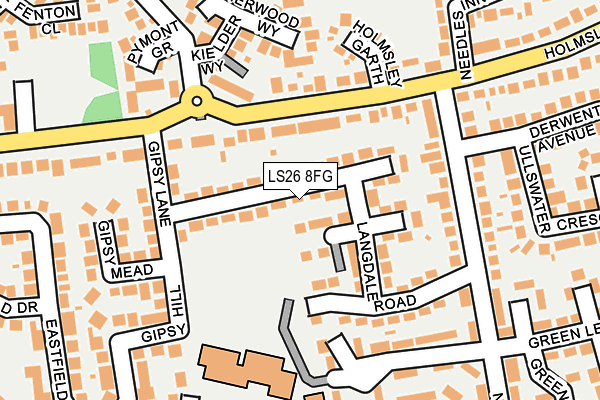 LS26 8FG map - OS OpenMap – Local (Ordnance Survey)