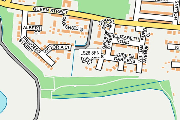 LS26 8FN map - OS OpenMap – Local (Ordnance Survey)