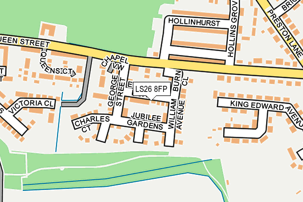 LS26 8FP map - OS OpenMap – Local (Ordnance Survey)