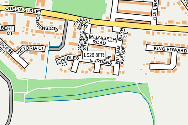 LS26 8FR map - OS OpenMap – Local (Ordnance Survey)