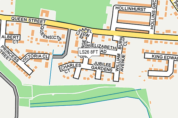 LS26 8FT map - OS OpenMap – Local (Ordnance Survey)