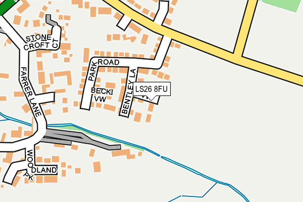 LS26 8FU map - OS OpenMap – Local (Ordnance Survey)