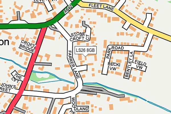 LS26 8GB map - OS OpenMap – Local (Ordnance Survey)