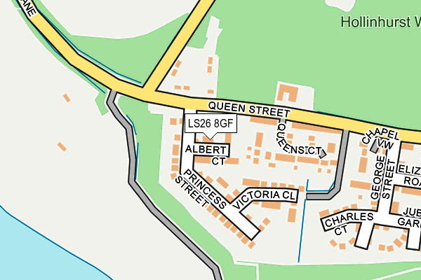 LS26 8GF map - OS OpenMap – Local (Ordnance Survey)