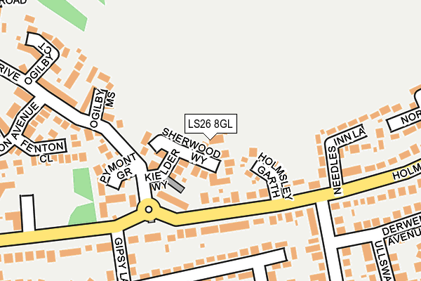 LS26 8GL map - OS OpenMap – Local (Ordnance Survey)