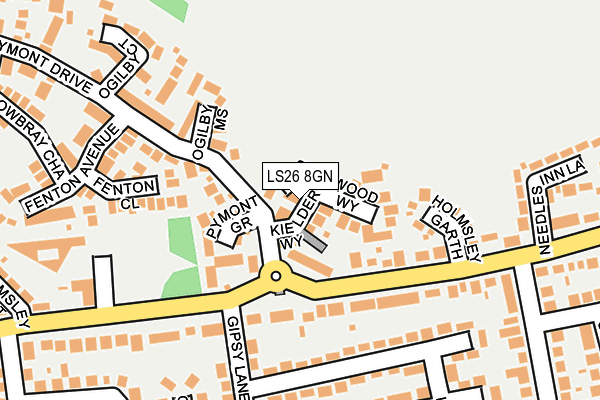 LS26 8GN map - OS OpenMap – Local (Ordnance Survey)