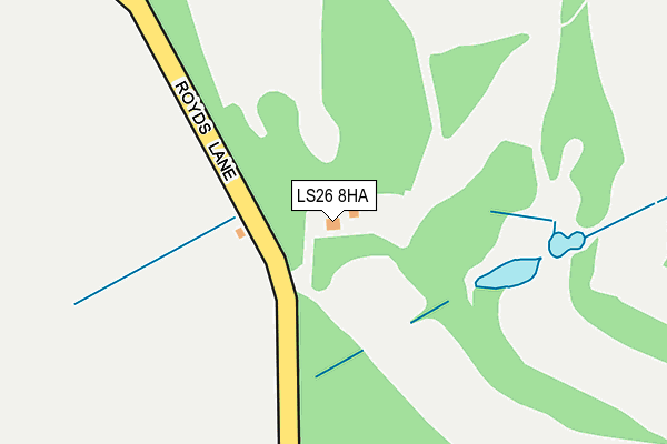 LS26 8HA map - OS OpenMap – Local (Ordnance Survey)