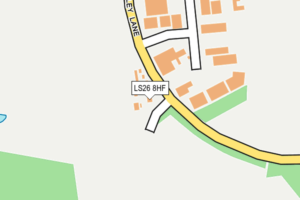 LS26 8HF map - OS OpenMap – Local (Ordnance Survey)