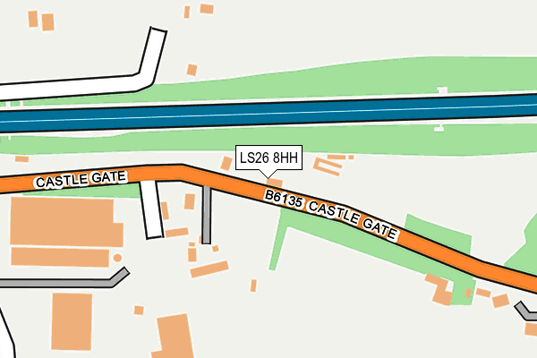 LS26 8HH map - OS OpenMap – Local (Ordnance Survey)