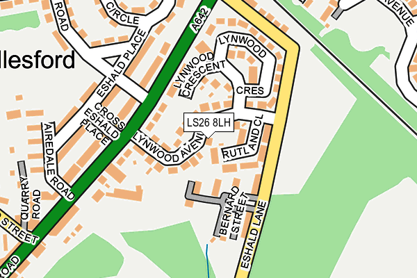 LS26 8LH map - OS OpenMap – Local (Ordnance Survey)