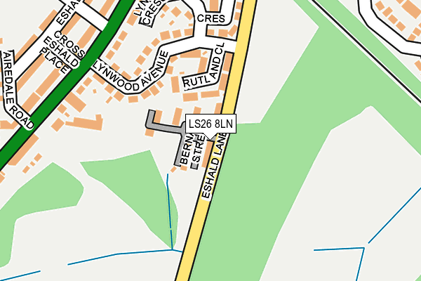 LS26 8LN map - OS OpenMap – Local (Ordnance Survey)