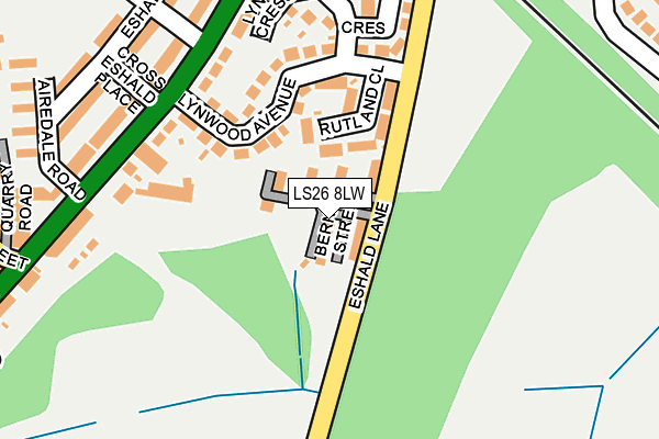 LS26 8LW map - OS OpenMap – Local (Ordnance Survey)