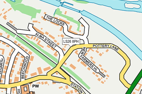 LS26 8PH map - OS OpenMap – Local (Ordnance Survey)