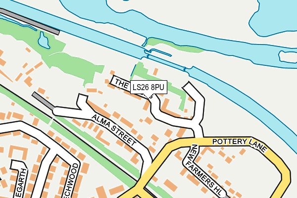 LS26 8PU map - OS OpenMap – Local (Ordnance Survey)