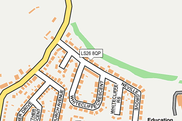 LS26 8QP map - OS OpenMap – Local (Ordnance Survey)