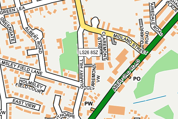 LS26 8SZ map - OS OpenMap – Local (Ordnance Survey)