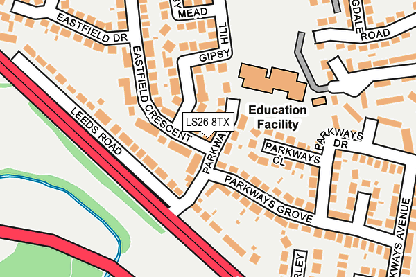 Map of OULTON CARE LIMITED at local scale