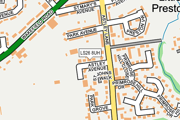 LS26 8UH map - OS OpenMap – Local (Ordnance Survey)