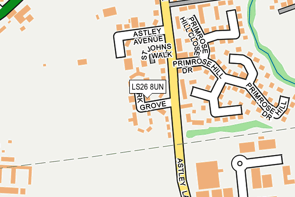 LS26 8UN map - OS OpenMap – Local (Ordnance Survey)