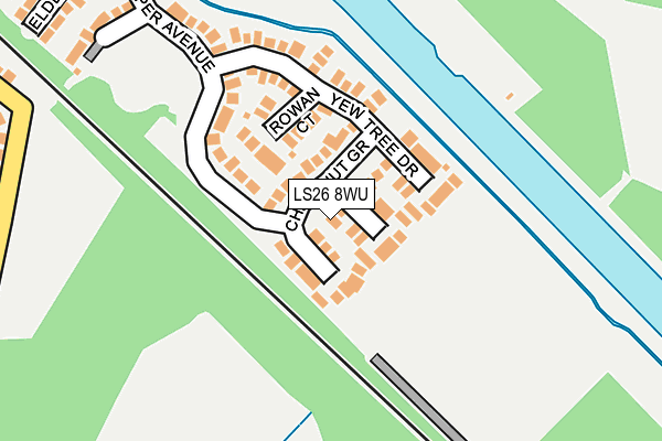 LS26 8WU map - OS OpenMap – Local (Ordnance Survey)