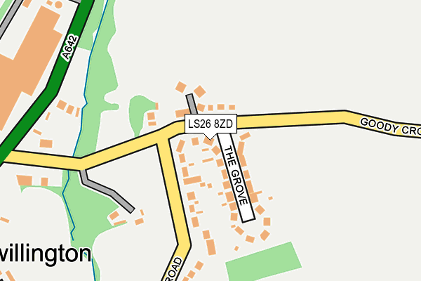 LS26 8ZD map - OS OpenMap – Local (Ordnance Survey)