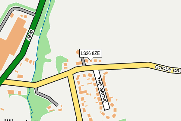 LS26 8ZE map - OS OpenMap – Local (Ordnance Survey)