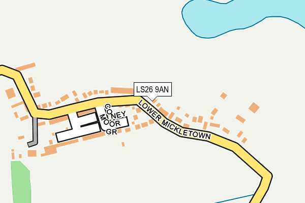 LS26 9AN map - OS OpenMap – Local (Ordnance Survey)