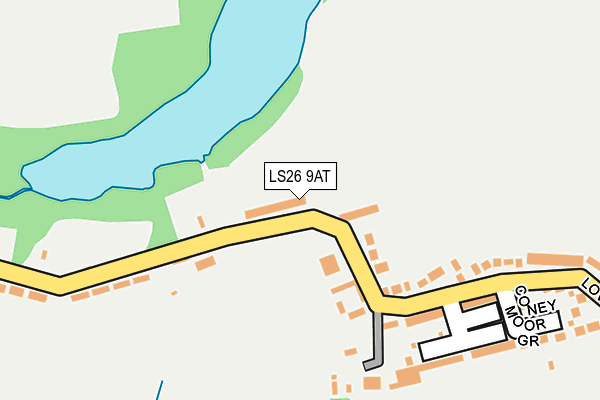 LS26 9AT map - OS OpenMap – Local (Ordnance Survey)