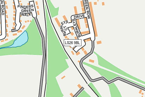 LS26 9BL map - OS OpenMap – Local (Ordnance Survey)