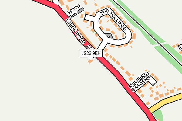 LS26 9EH map - OS OpenMap – Local (Ordnance Survey)