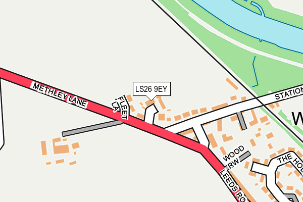 LS26 9EY map - OS OpenMap – Local (Ordnance Survey)