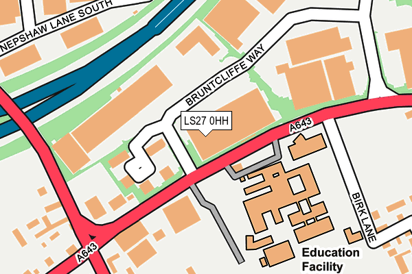 LS27 0HH map - OS OpenMap – Local (Ordnance Survey)