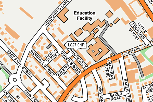 Map of EPS LEEDS (MORLEY) LTD at local scale