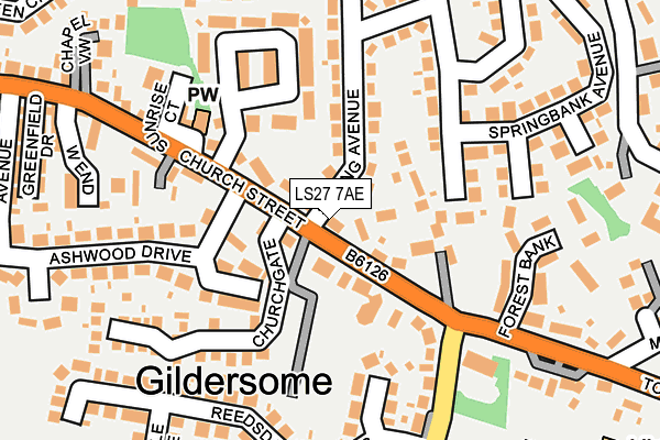 Map of SORELLA GILDERSOME LTD at local scale