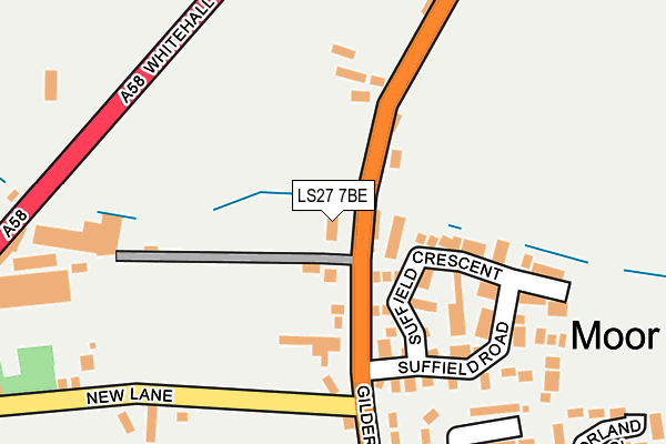 LS27 7BE map - OS OpenMap – Local (Ordnance Survey)