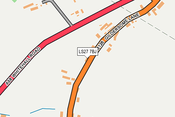 LS27 7BJ map - OS OpenMap – Local (Ordnance Survey)