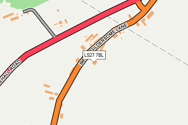LS27 7BL map - OS OpenMap – Local (Ordnance Survey)