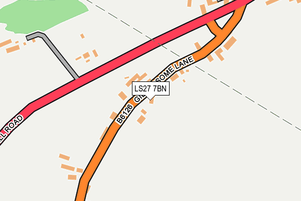 LS27 7BN map - OS OpenMap – Local (Ordnance Survey)