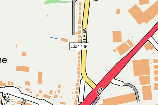LS27 7HP map - OS OpenMap – Local (Ordnance Survey)