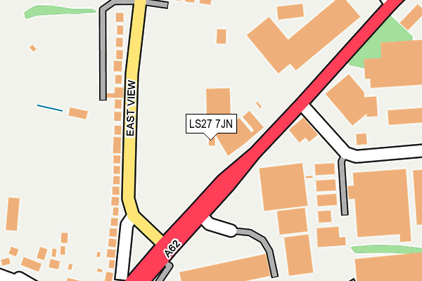 LS27 7JN map - OS OpenMap – Local (Ordnance Survey)