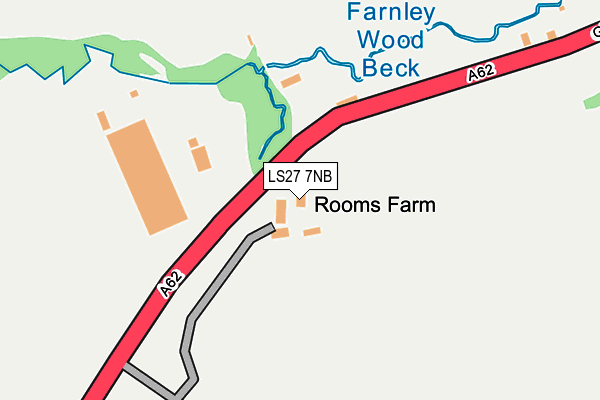 LS27 7NB map - OS OpenMap – Local (Ordnance Survey)