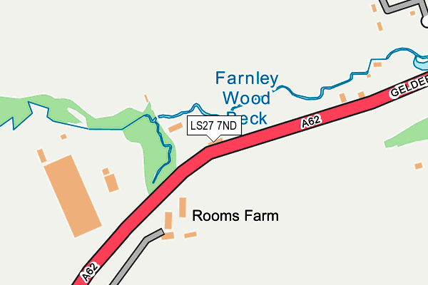 LS27 7ND map - OS OpenMap – Local (Ordnance Survey)