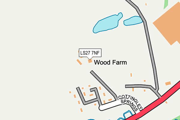 LS27 7NF map - OS OpenMap – Local (Ordnance Survey)