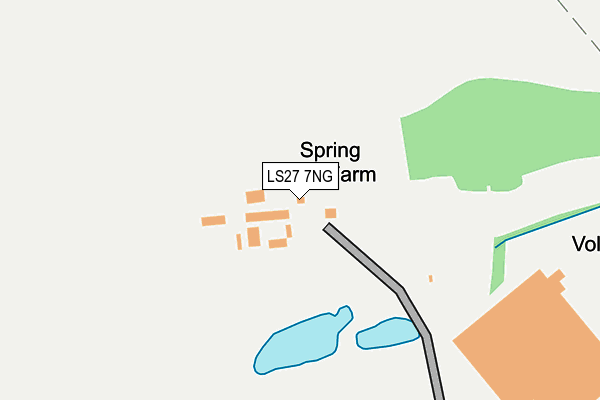 LS27 7NG map - OS OpenMap – Local (Ordnance Survey)