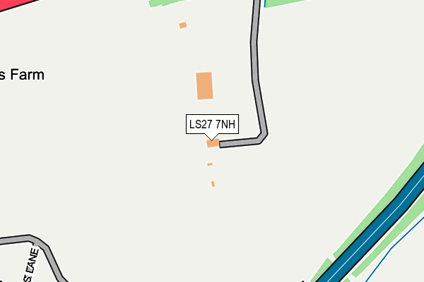 LS27 7NH map - OS OpenMap – Local (Ordnance Survey)