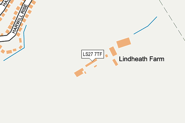 LS27 7TF map - OS OpenMap – Local (Ordnance Survey)