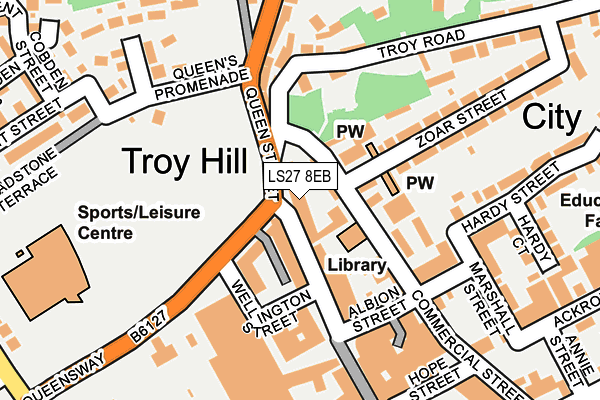 Map of SPICE LOUNGE MORLEY LIMITED at local scale